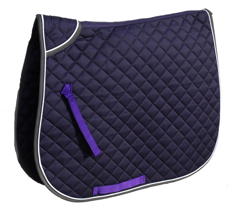 Rhinegold Quilted Saddle Cloth With Twin Binding