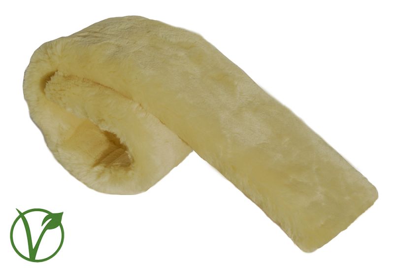 Luxury thick fur pile girth sleeve.