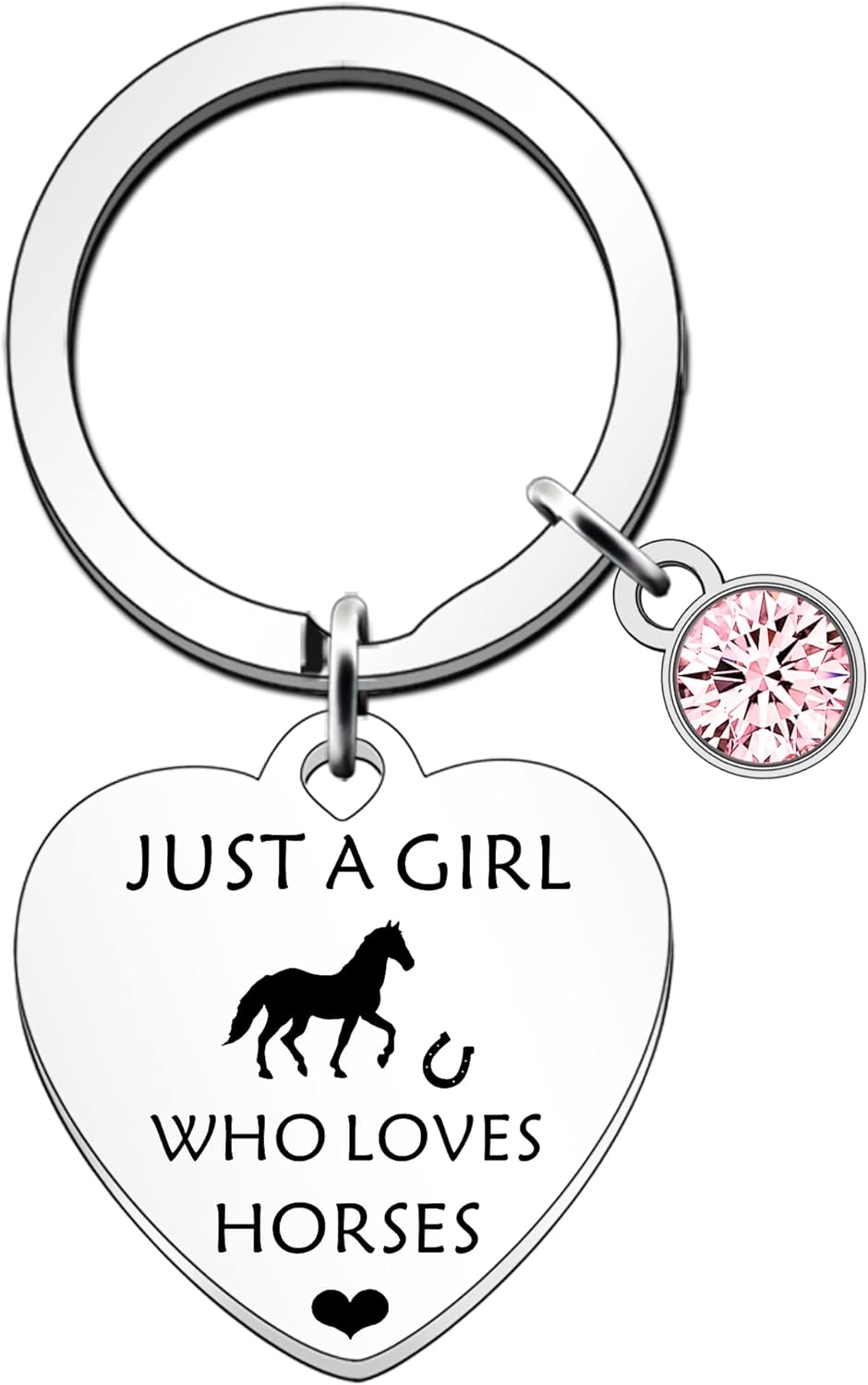 Just a girl who loves horses keyring