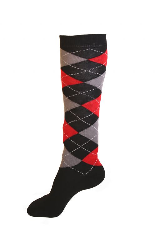 Long riding socks with fully cushioned sole