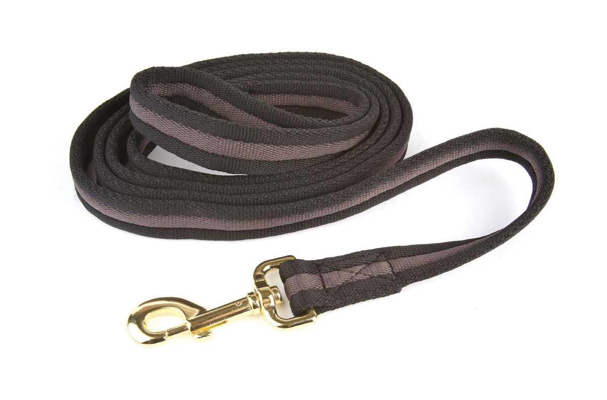 Hy Soft Webbing Lead Rein Without Chain Quality With Loop Handle & Trigger Hook
