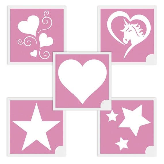 Stencils for Glitter Tattoos