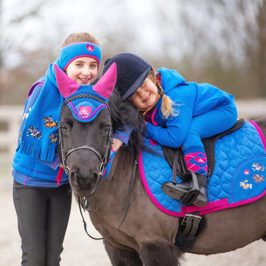 Thelwell Race Collection Saddle Pad and Fly Veil