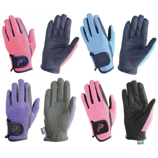 Hy5 Children's Everyday Two Tone Riding Gloves
